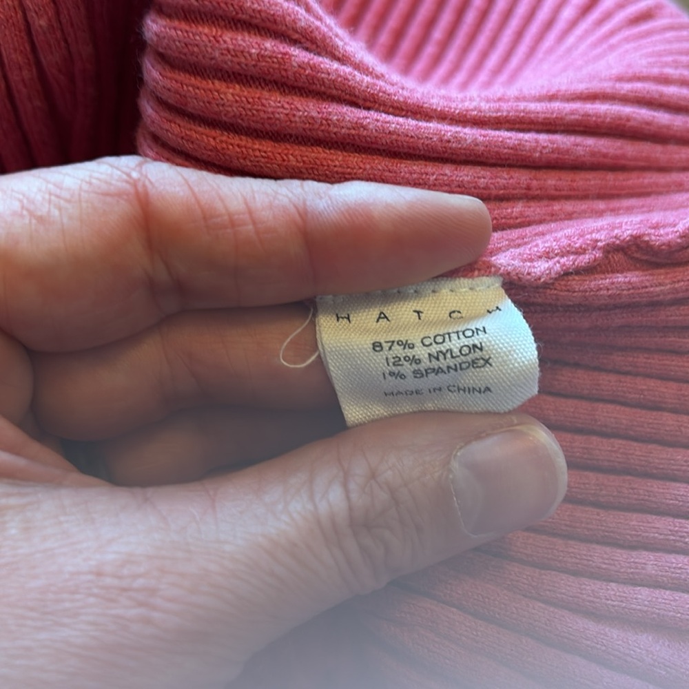 Hatch Sleeveless Pink Ribbed Maternity Dress - Picture 6 of 7